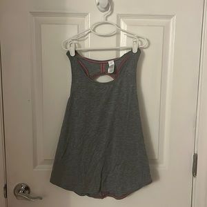 Ivivva workout top, gray with pink stitching, Childs size 12